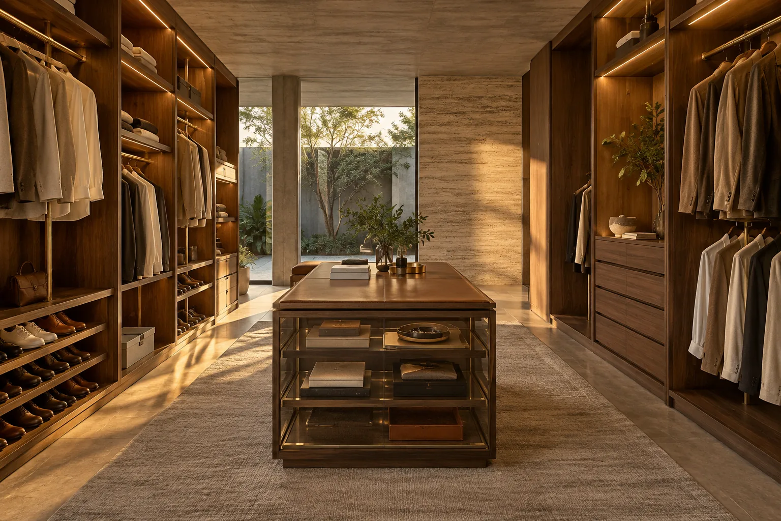 Closet de nogueira
